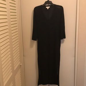 Black knit dress, 3/4 sleeve    New, never worn